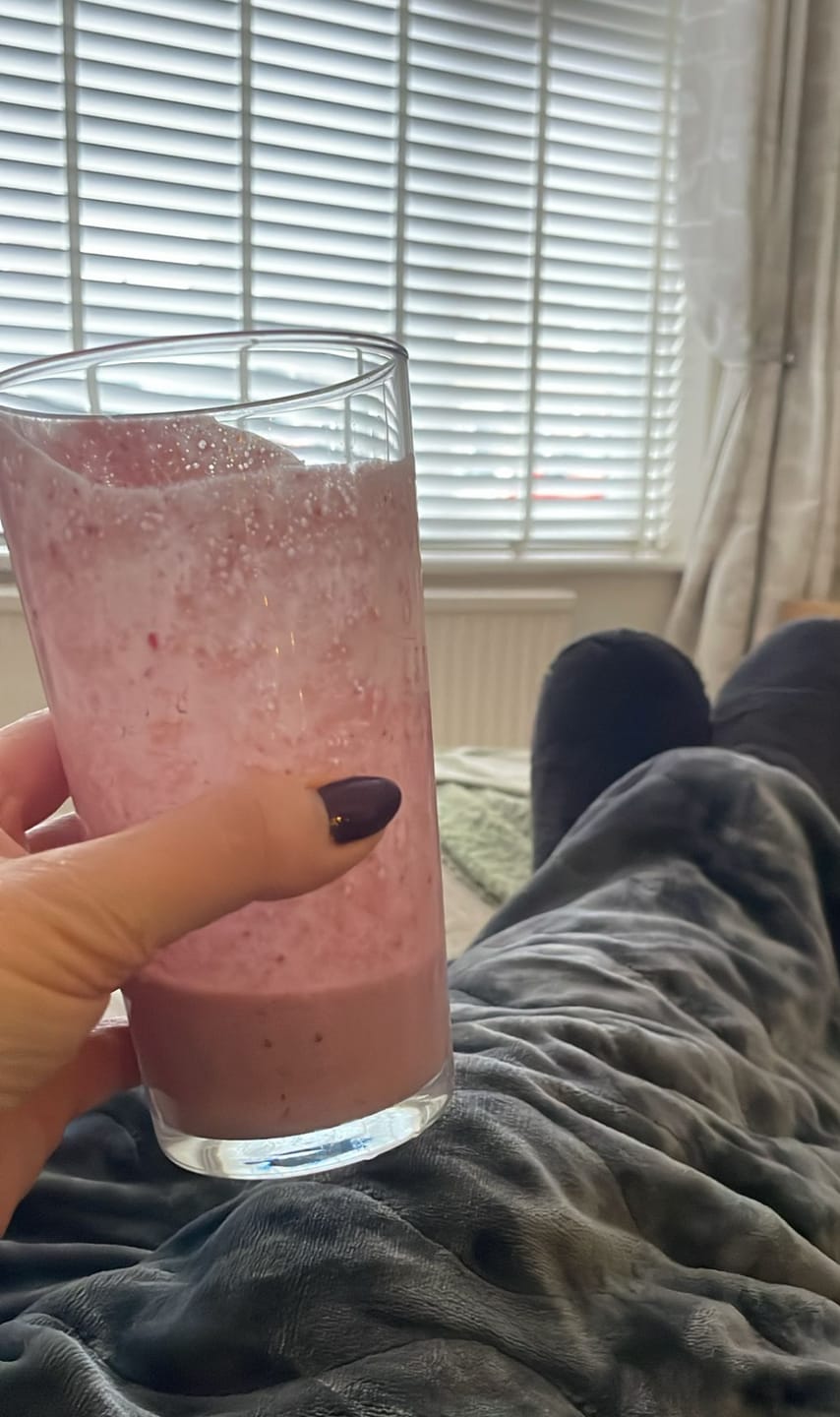 Customer photo review of Collagen + Peptide Protein Powder