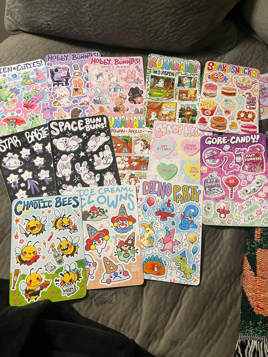 Customer photo review of Mystery Sticker Sheet Packs!