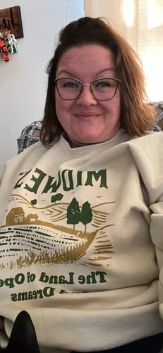 Customer photo review of Midwest Land of Opes and Dreams Sweatshirt