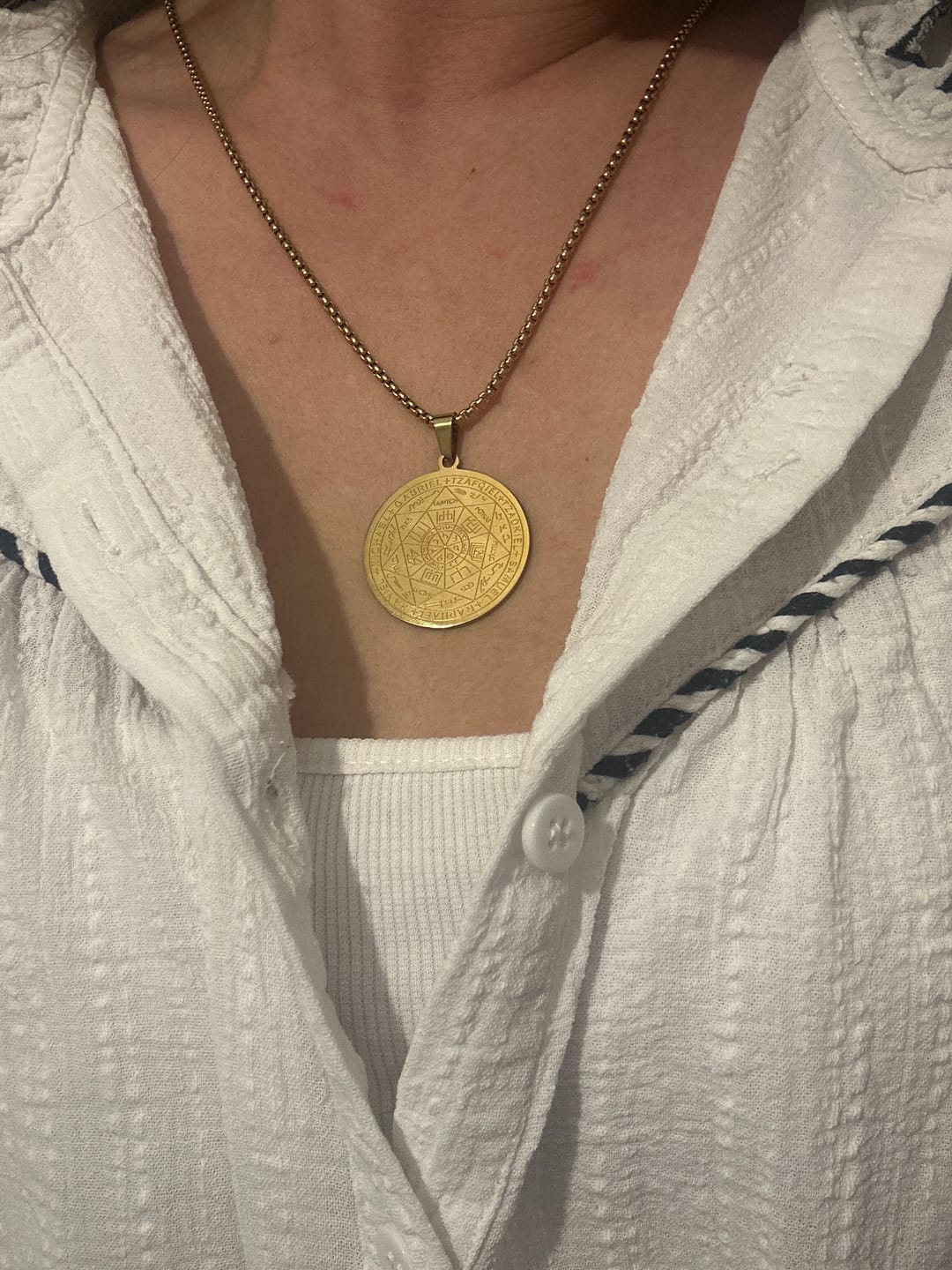 Customer photo review of Pendentif Sceau des 7 Archanges