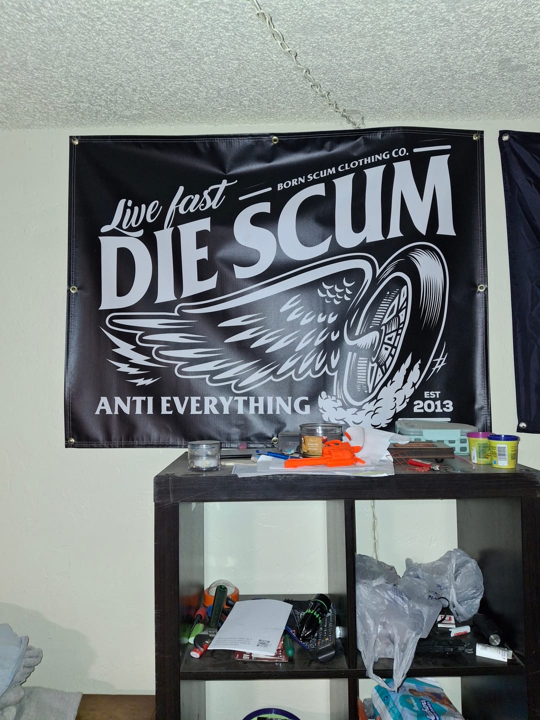 Customer photo review of ANTI EVERYTHING BANNER