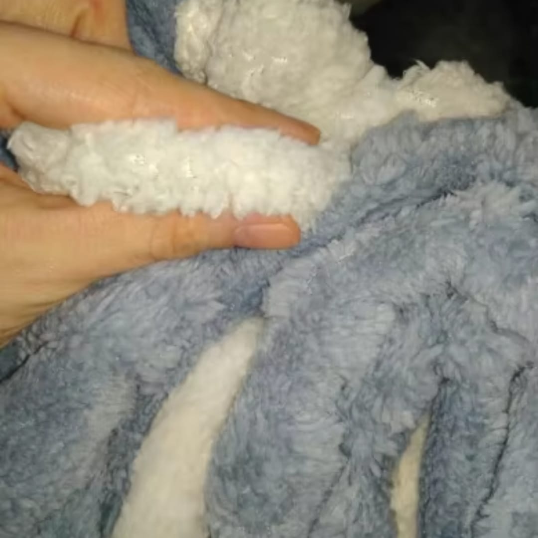 Customer photo review of Dicke Winter Lammwoll-Decke - WarmWool