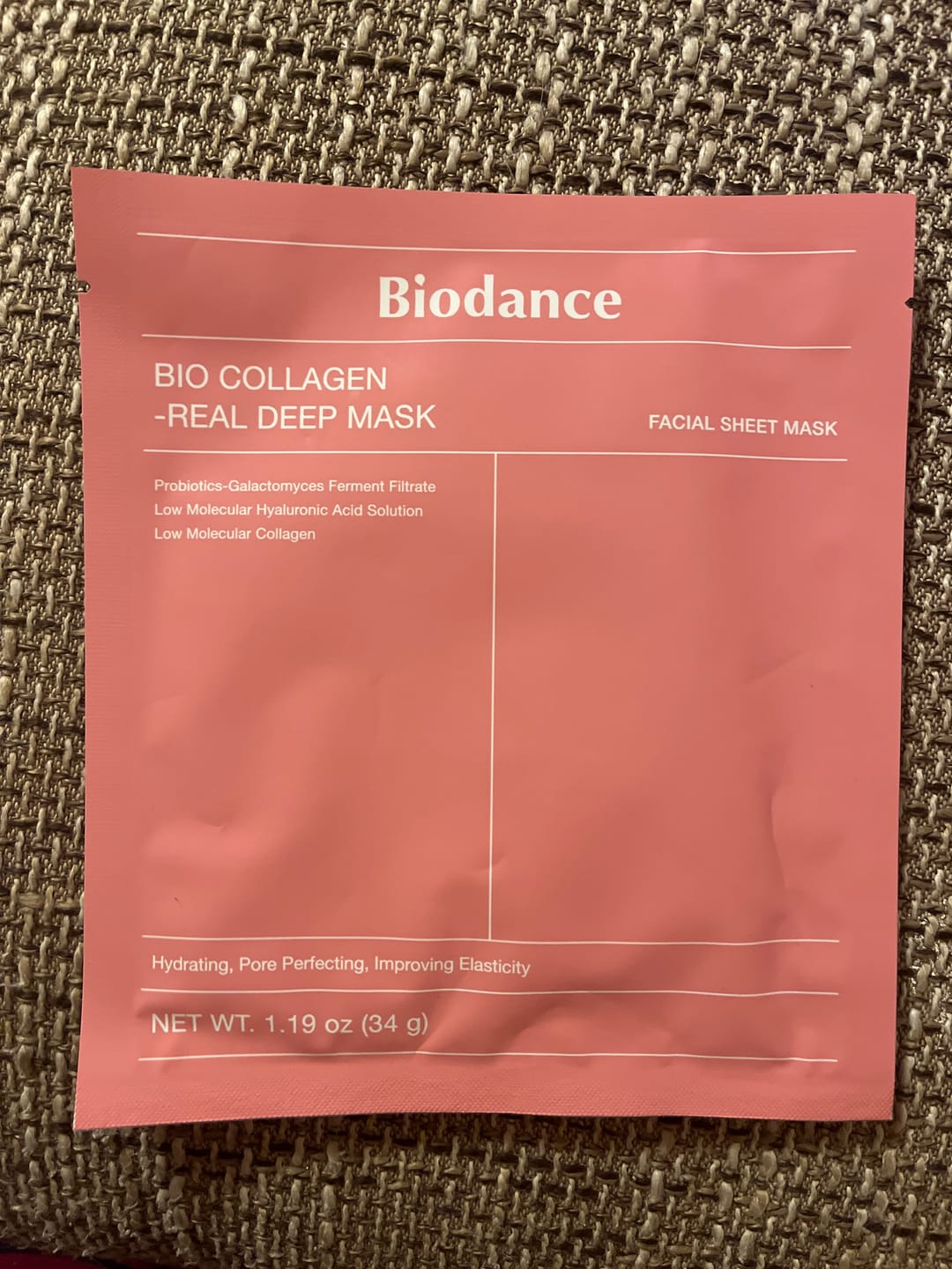 Customer photo review of Nakts hidrogela maska ar kolagēnu Biodance Bio-Collagen Real Deep Mask