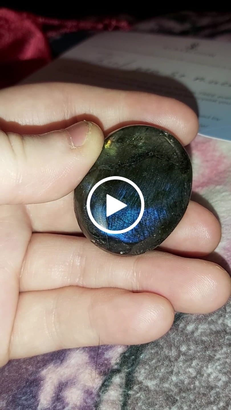 Customer video review of Labradorite Pocket Stone