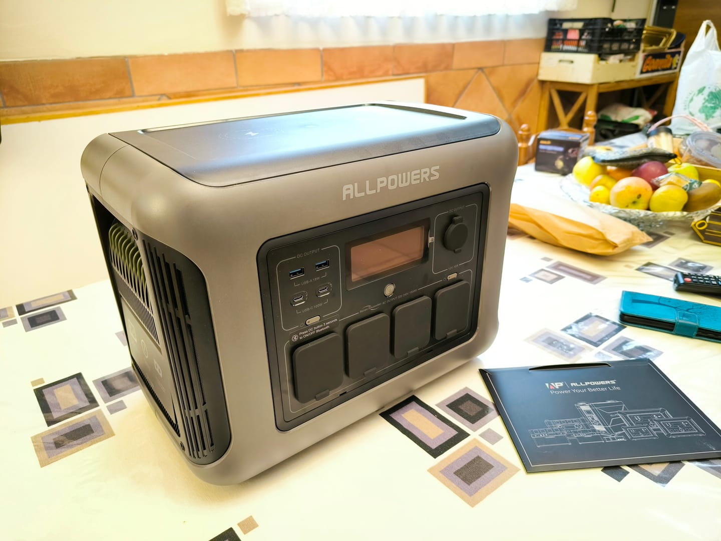 Customer photo review of ALLPOWERS R1500 Estación de Energía Portátil 1800W 1152Wh LiFeP04 Batería