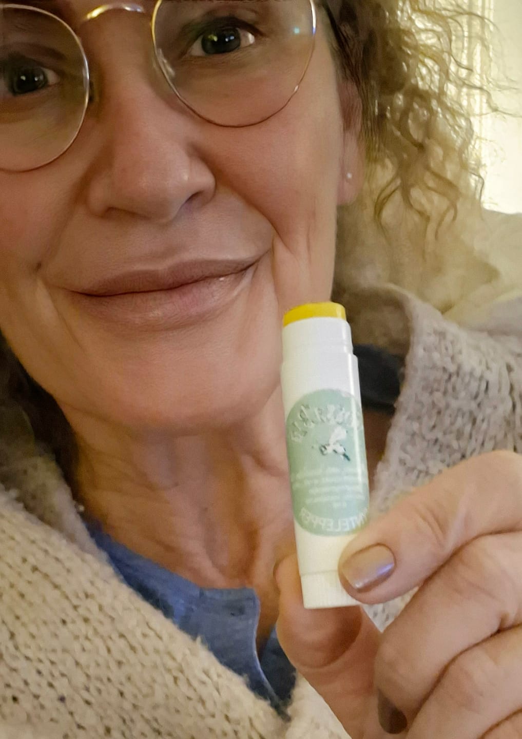 Customer photo review of Peppermint Lip Balm