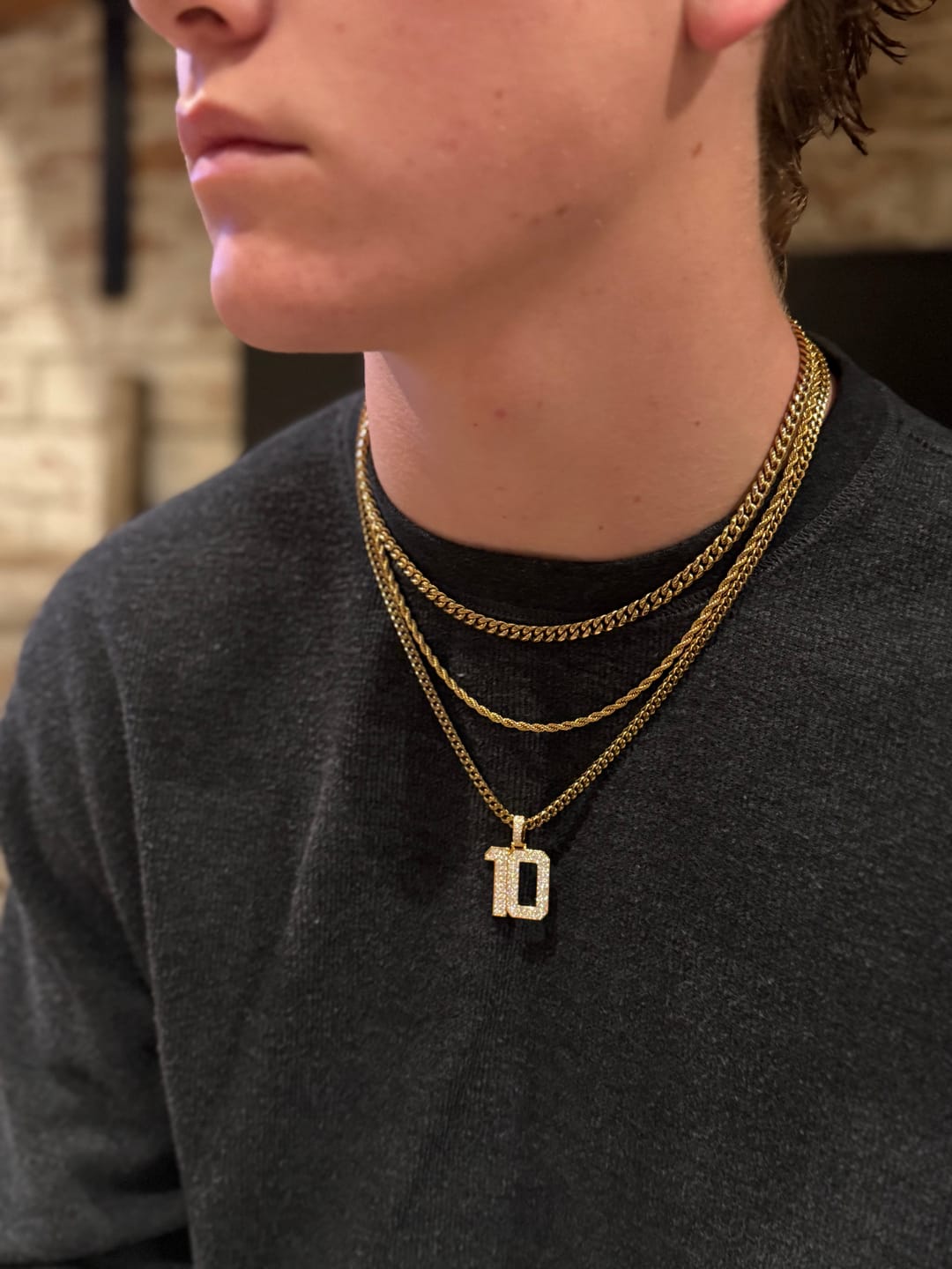 Customer photo review of Franco Chain (Gold)