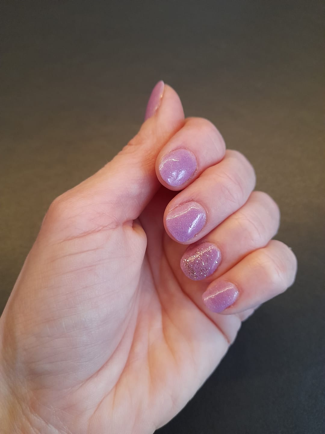 Customer photo review of Violet Sand Dipping Powder
