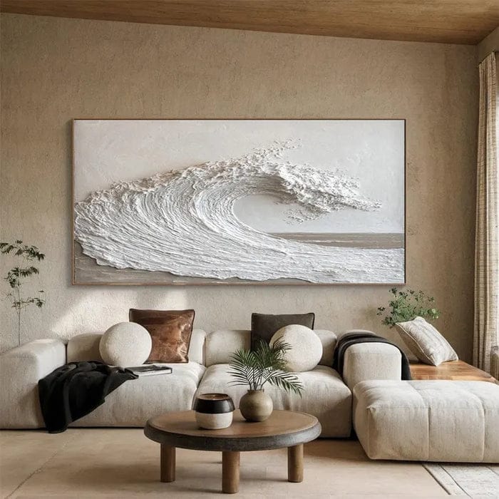 Customer photo review of Textured White Ocean Wave