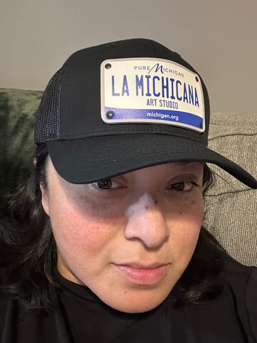 Customer photo review of Michigan 2022 Plate Hat