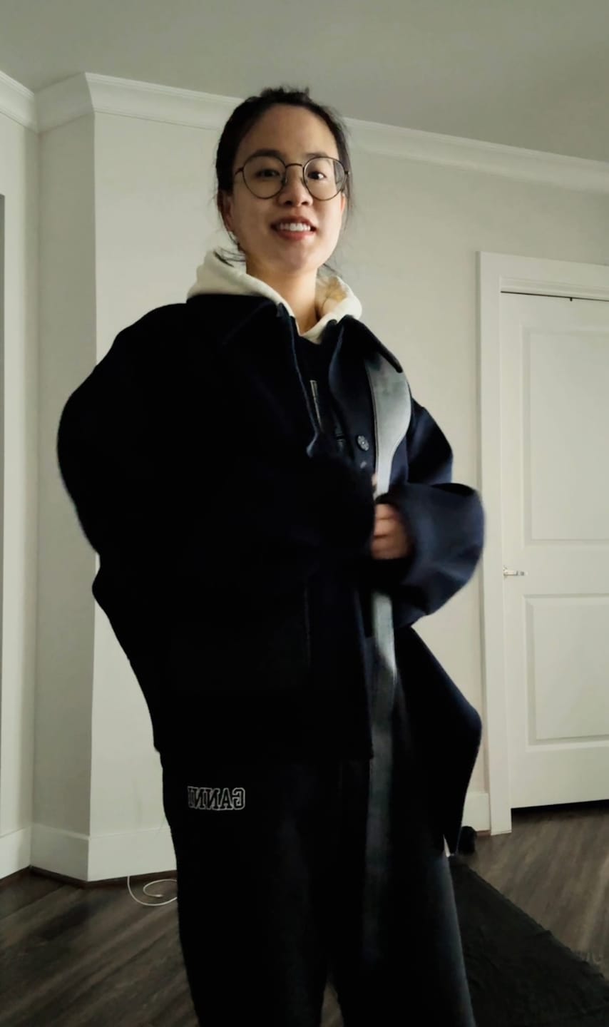 Customer photo review of JL070C GV-cut Vegan Leather Detailed Jacket