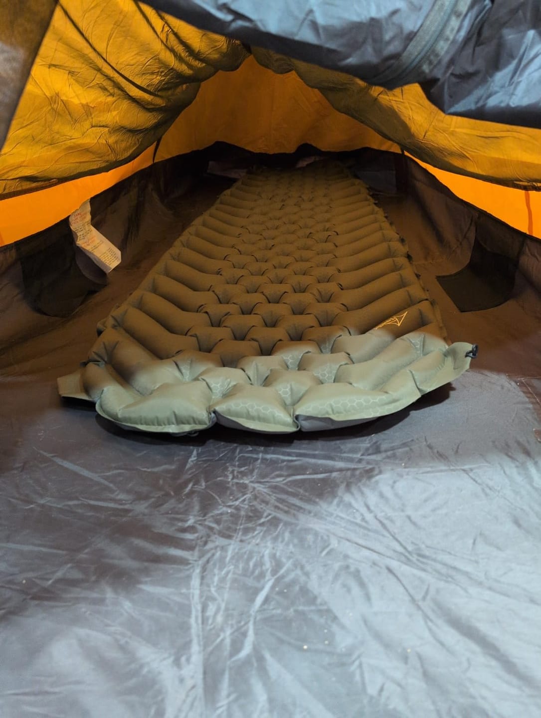 Customer photo review of SkyNest Spacial Inflatable Mat Sleeping Pad