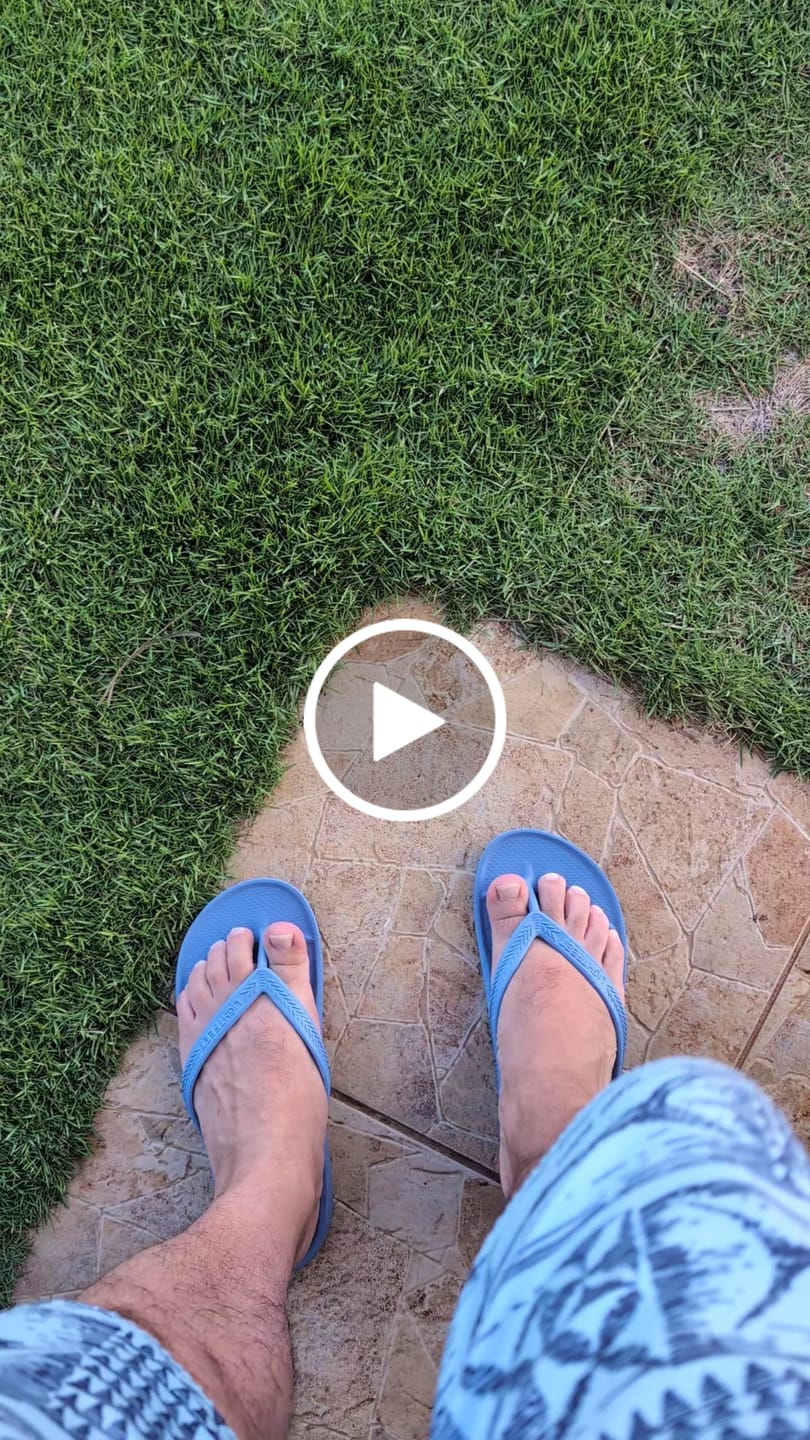 Customer video review of Denim - Arch Support Thongs