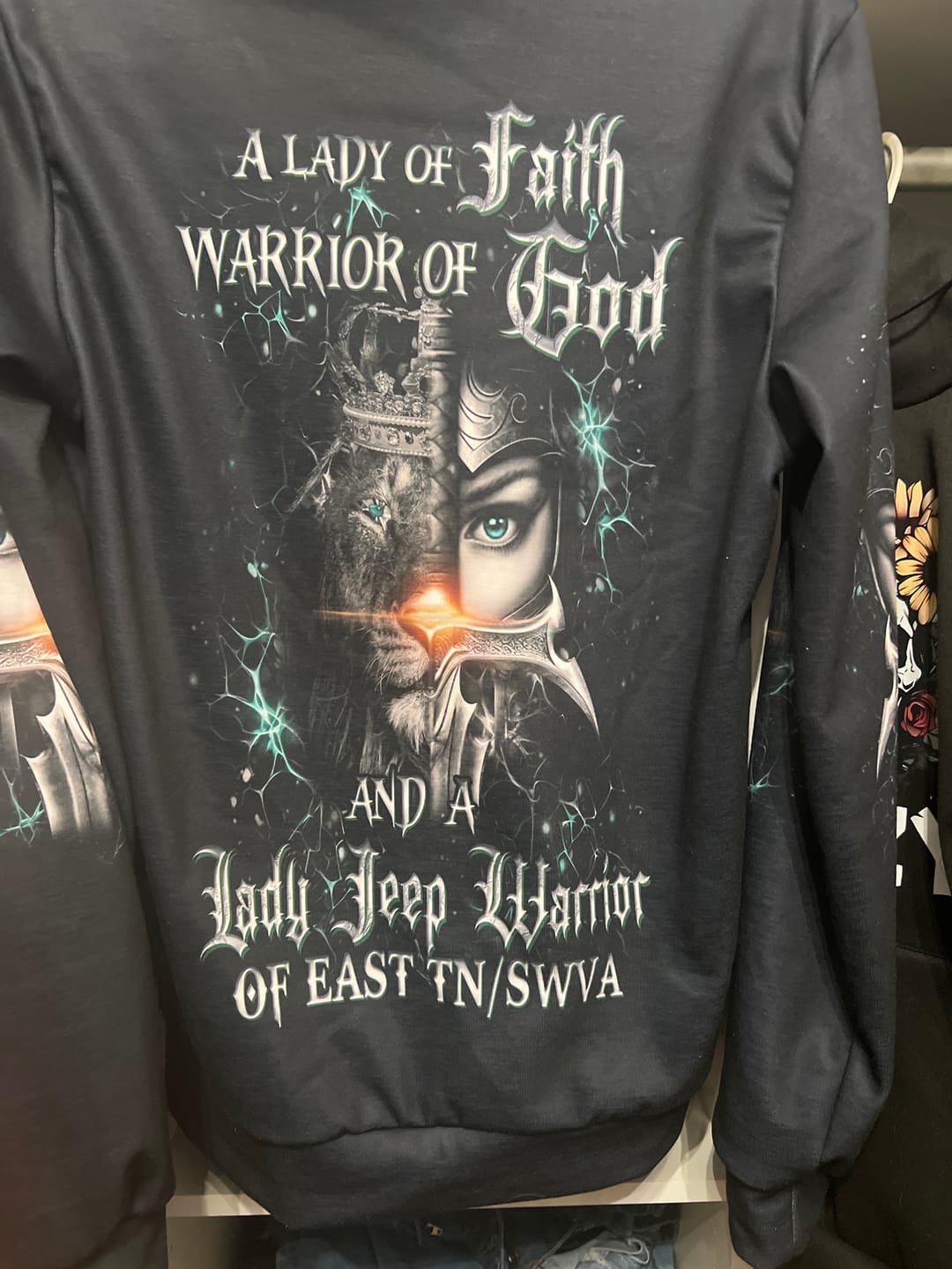 Customer photo review of A Child Of God A Woman Of Faith Women's All Over Print Shirt - Yhdu0907243