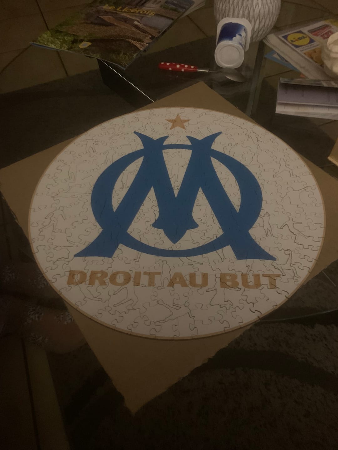 Customer photo review of Logo Olympique de Marseille® - Puzzle en Bois