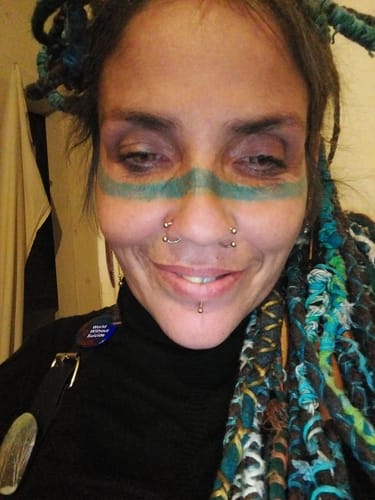Customer photo review of Artemis Golden Sand Colored Contact Lenses