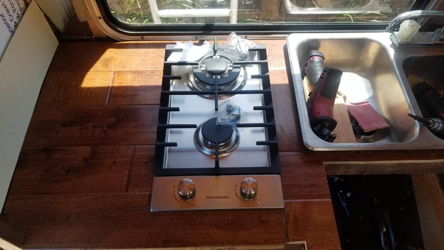 Customer photo review of 30 cm Einbau-Gaskochfeld mit 2 Kochzonen – Silber