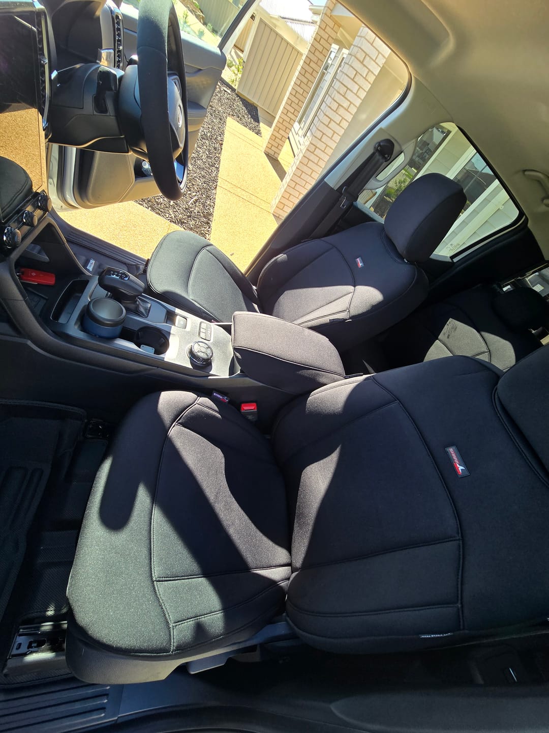 Customer photo review of Sharkskin PLUS Neoprene Seat Covers for Ford RANGER NEXT-GEN XLT