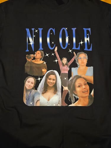 Customer photo review of CUSTOM VINTAGE TEE