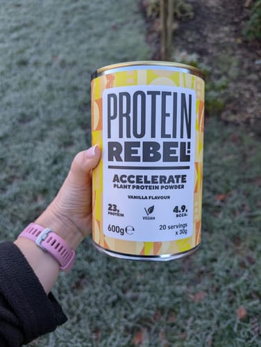 Customer photo review of Accelerate Vegan High Protein Powder