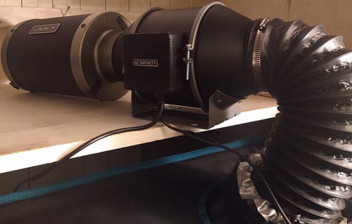 Customer photo review of AC Infinity Ventilation Kit for Grow Tents, 4 Inch