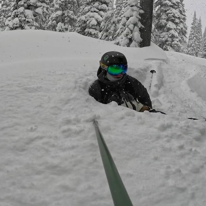 Customer photo review of The Emily Snow Goggle - Photochromic Black Lens