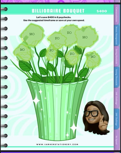 Customer photo review of Stack It Up Digital Savings Book