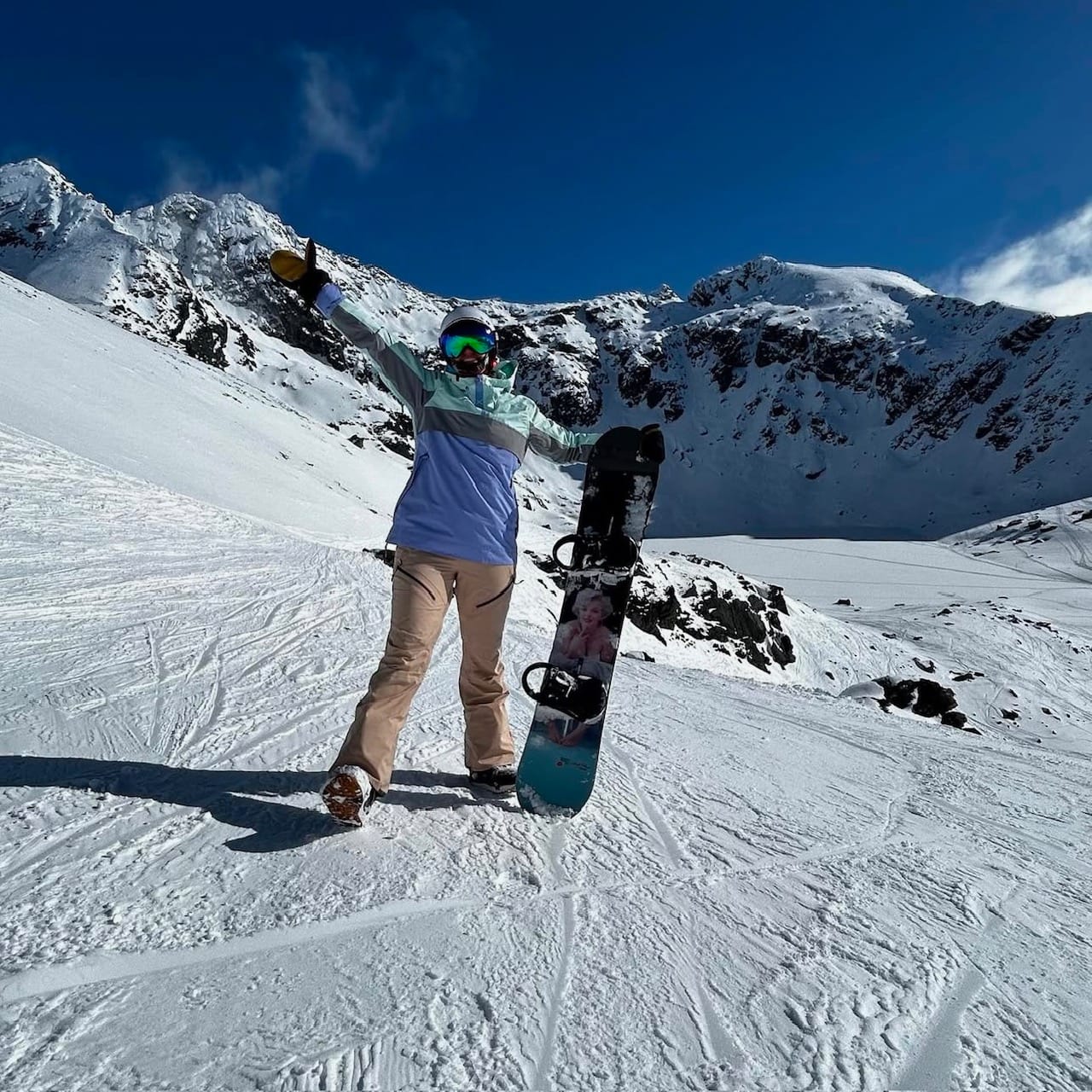 Customer photo review of The Emily Snow Goggle - Photochromic Black Lens