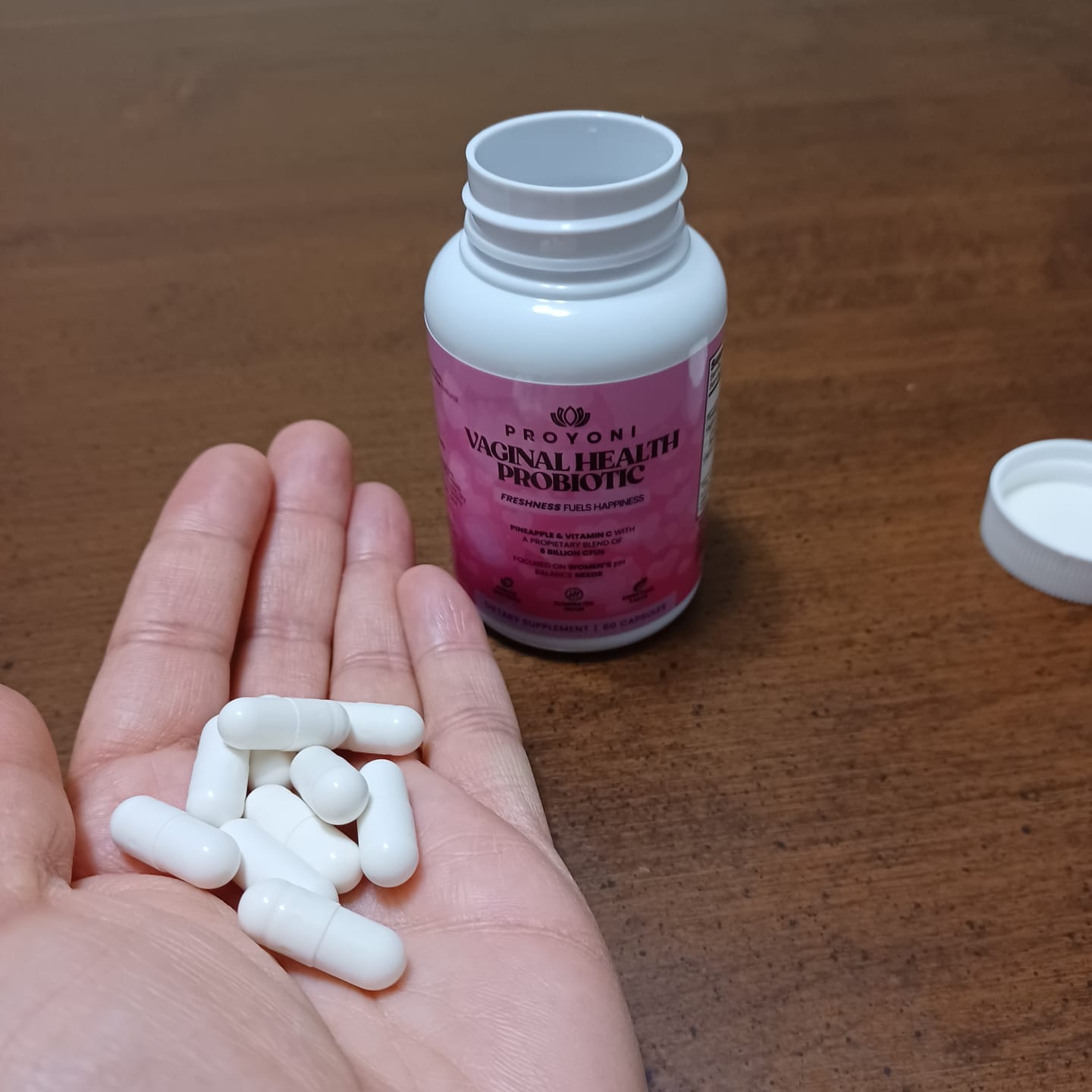 Customer photo review of ProYoni Vaginal Probiotic - Infused With Pineapple