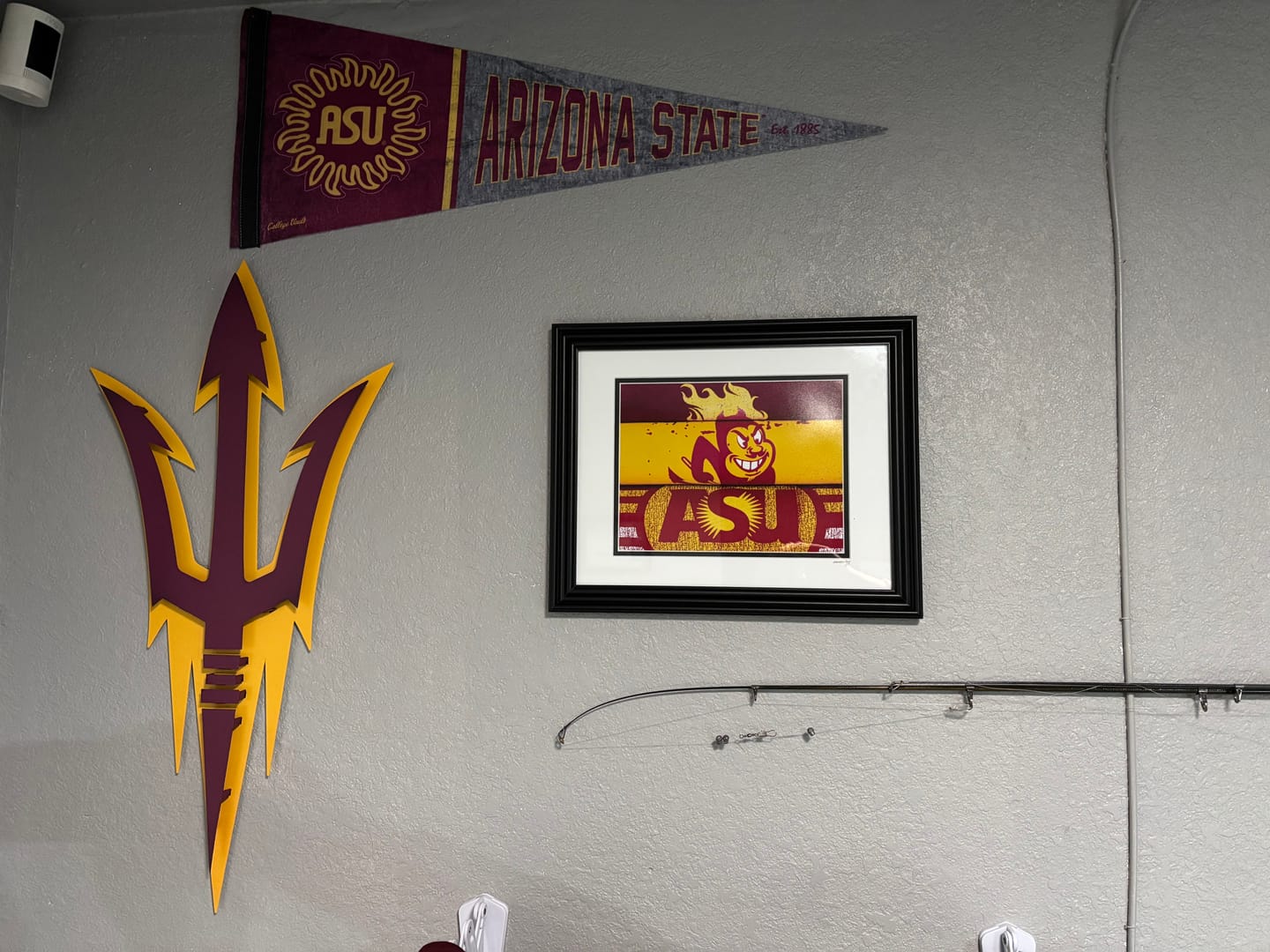 Customer photo review of Arizona State Pitchfork 3D Vintage Metal Wall Art