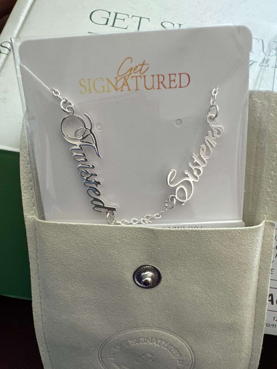 Customer photo review of Personalized Name Necklace