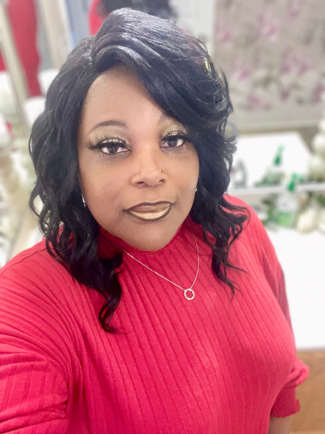 Customer photo review of Bobbi Boss Swiss Synthetic Lace Front Wig - MLF181 DENNA