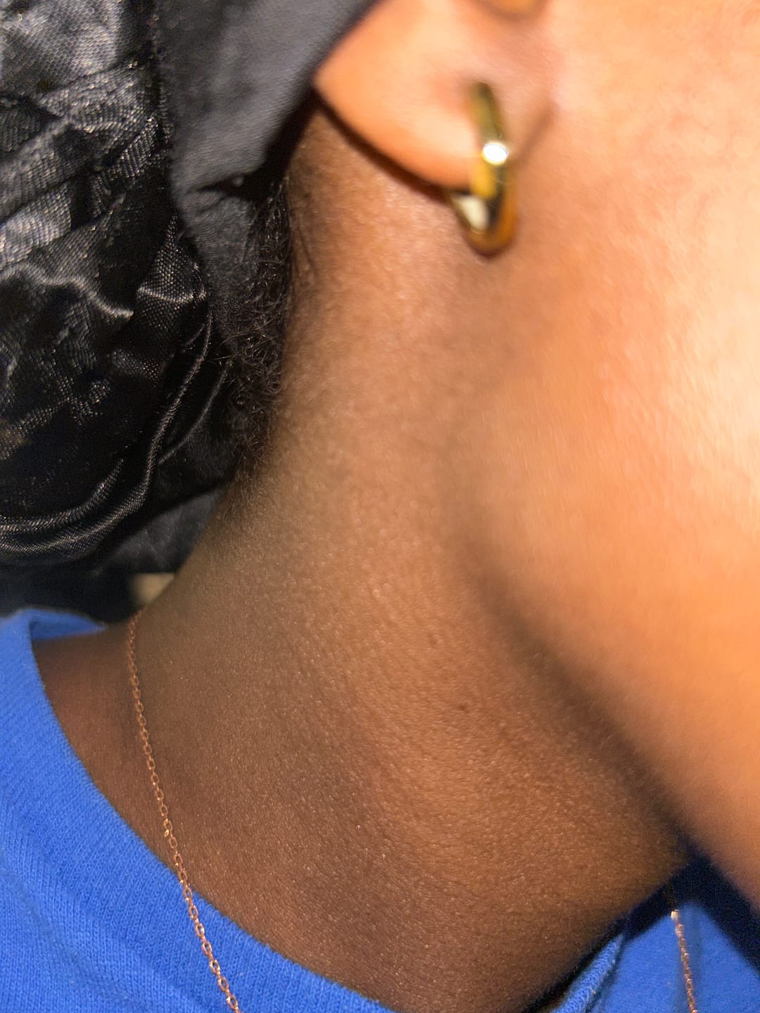 Customer photo review of Minimal Huggie Earrings