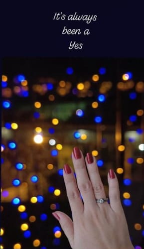 Customer photo review of .50ct Aristi Twisted Engagement Ring