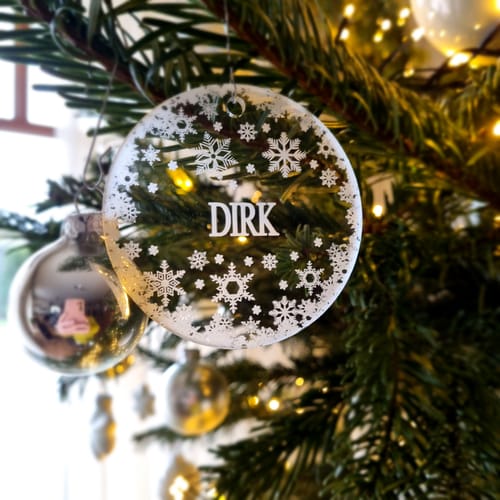 Customer photo review of Weihnachtsdeko mit Schneeflocken