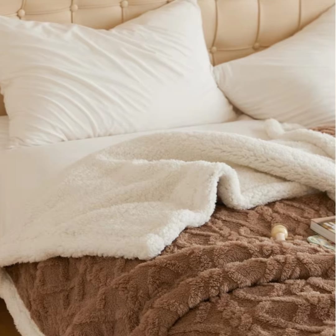 Customer photo review of Dicke Winter Lammwoll-Decke - WarmWool