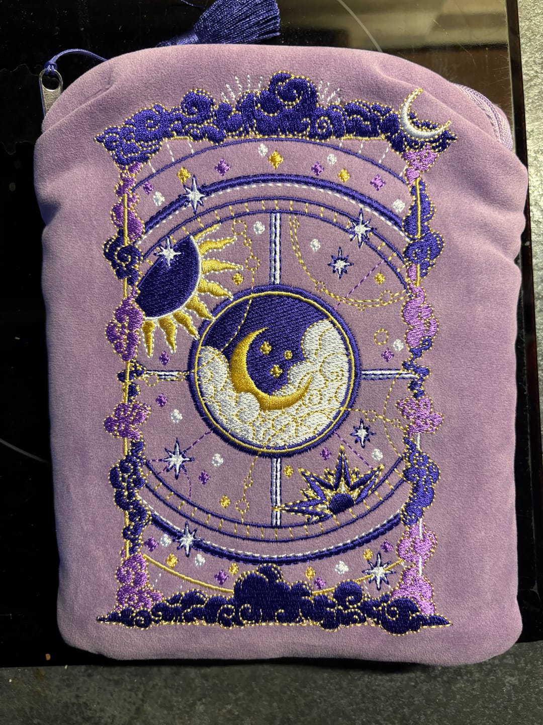 Customer photo review of Otherworldly Lilac Kindle & E-Reader Sleeve