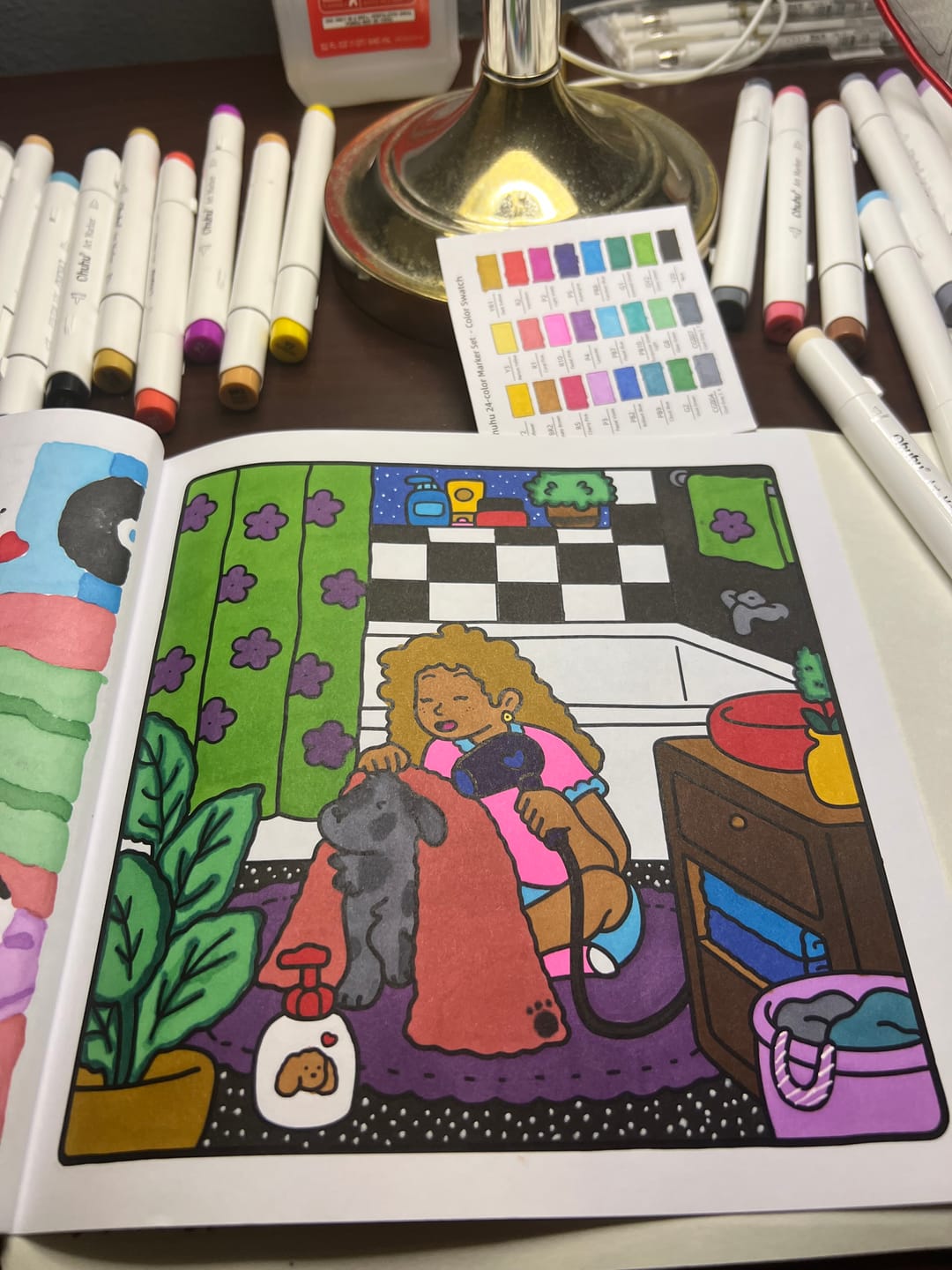Customer photo review of Ohuhu Honolulu 6 Colors Dual Tips Alcohol Art Markers