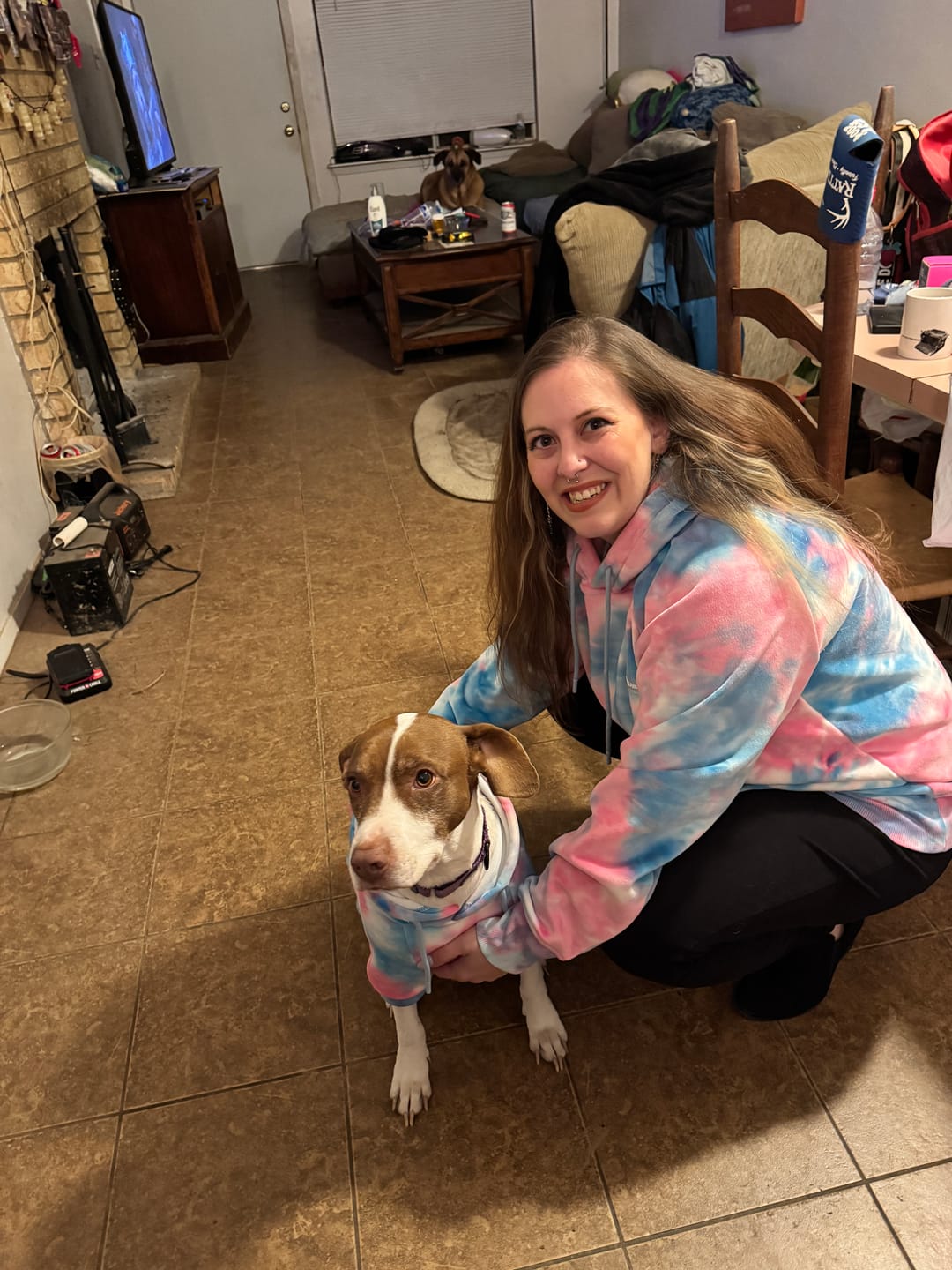 Customer photo review of Velvet Human Hoodie - Snow Cone