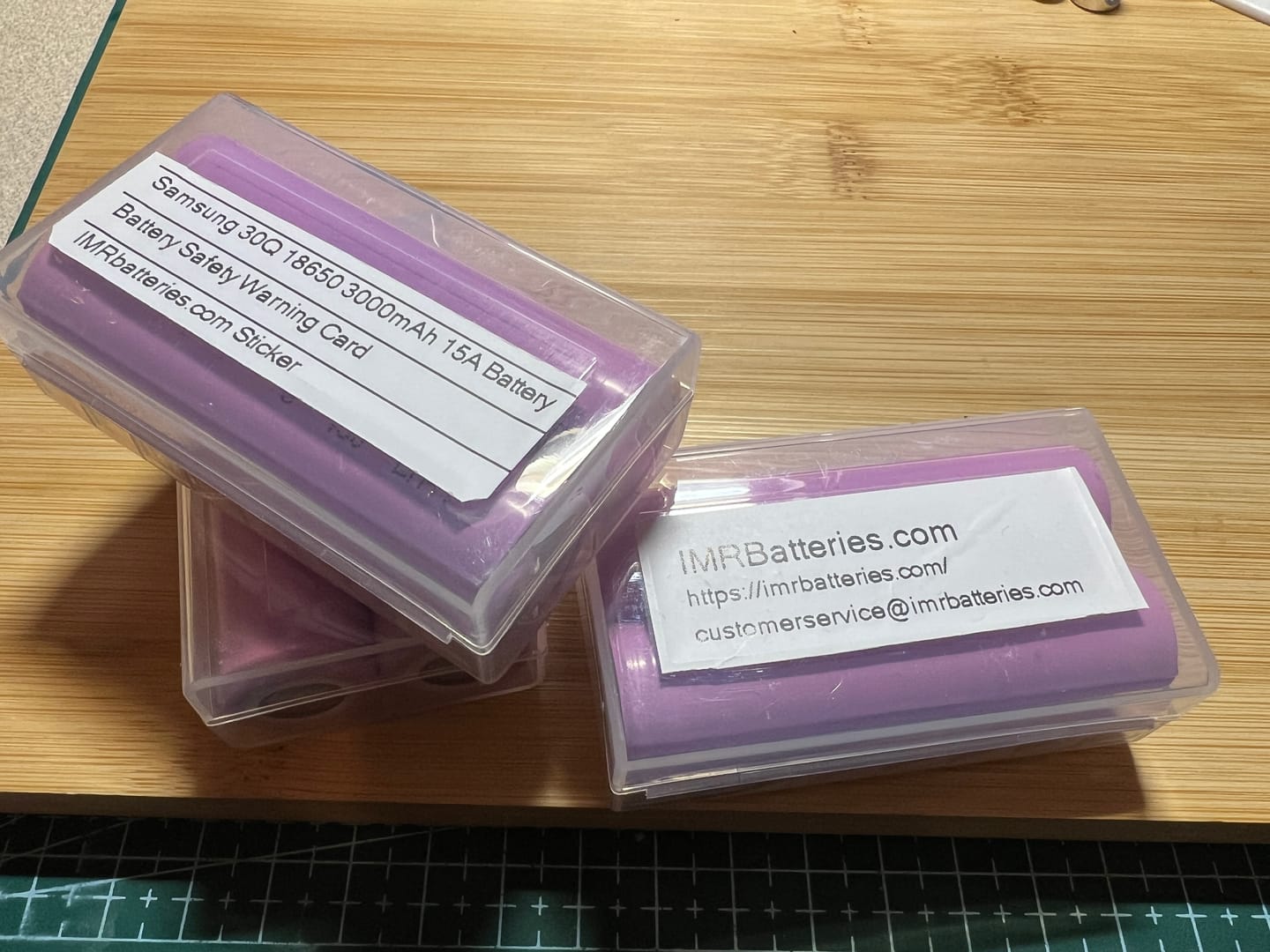 Customer photo review of Samsung 30Q 18650 3000mAh 15A Battery
