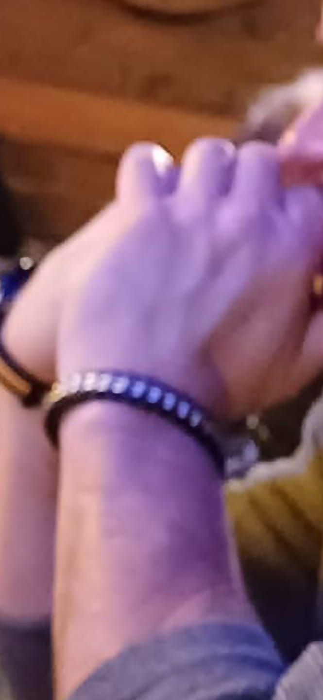 Customer photo review of Lederarmband "Steel"