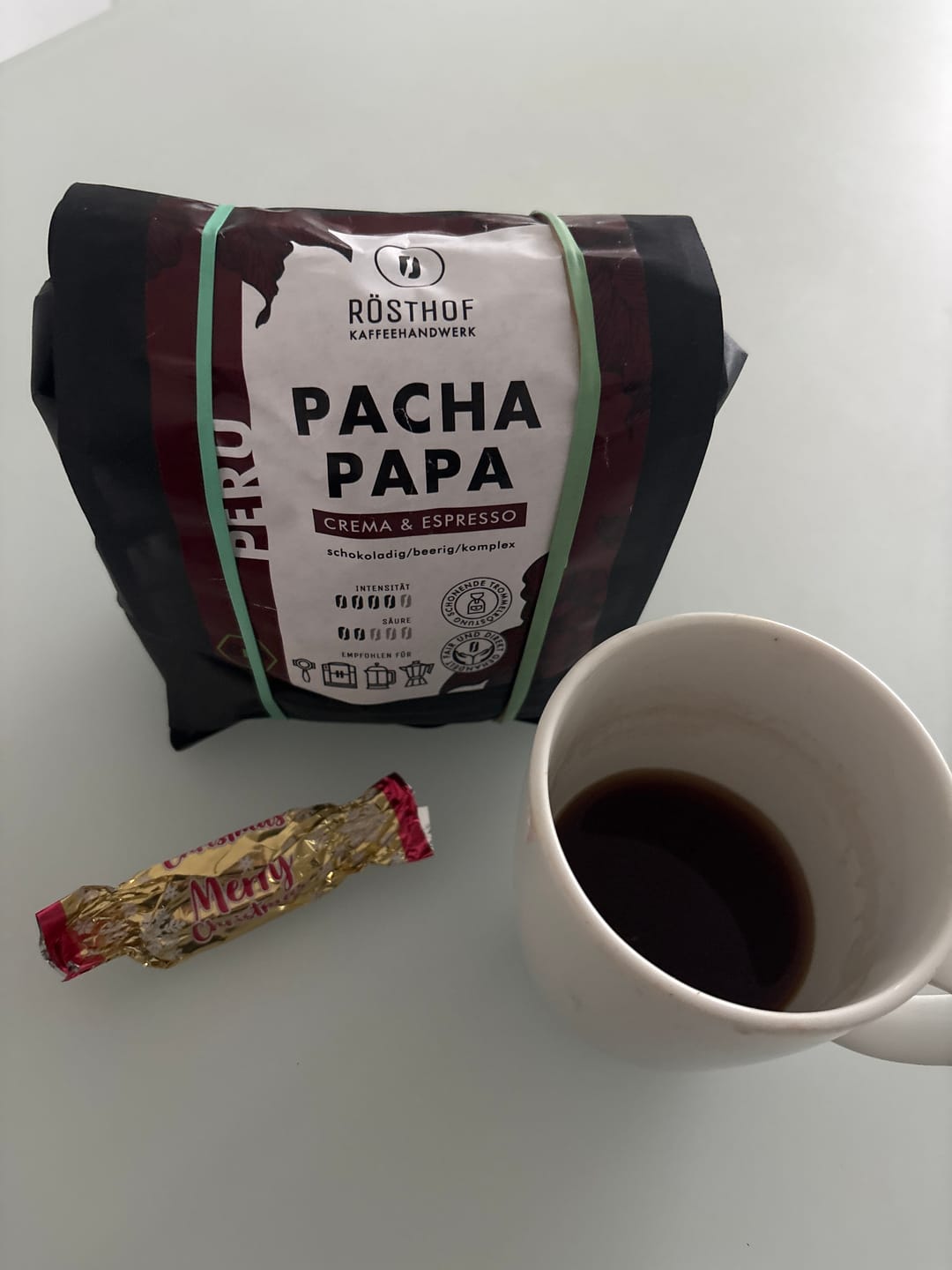 Customer photo review of Espresso „Pacha Papa“ BIO (Pacha Mama Espresso)