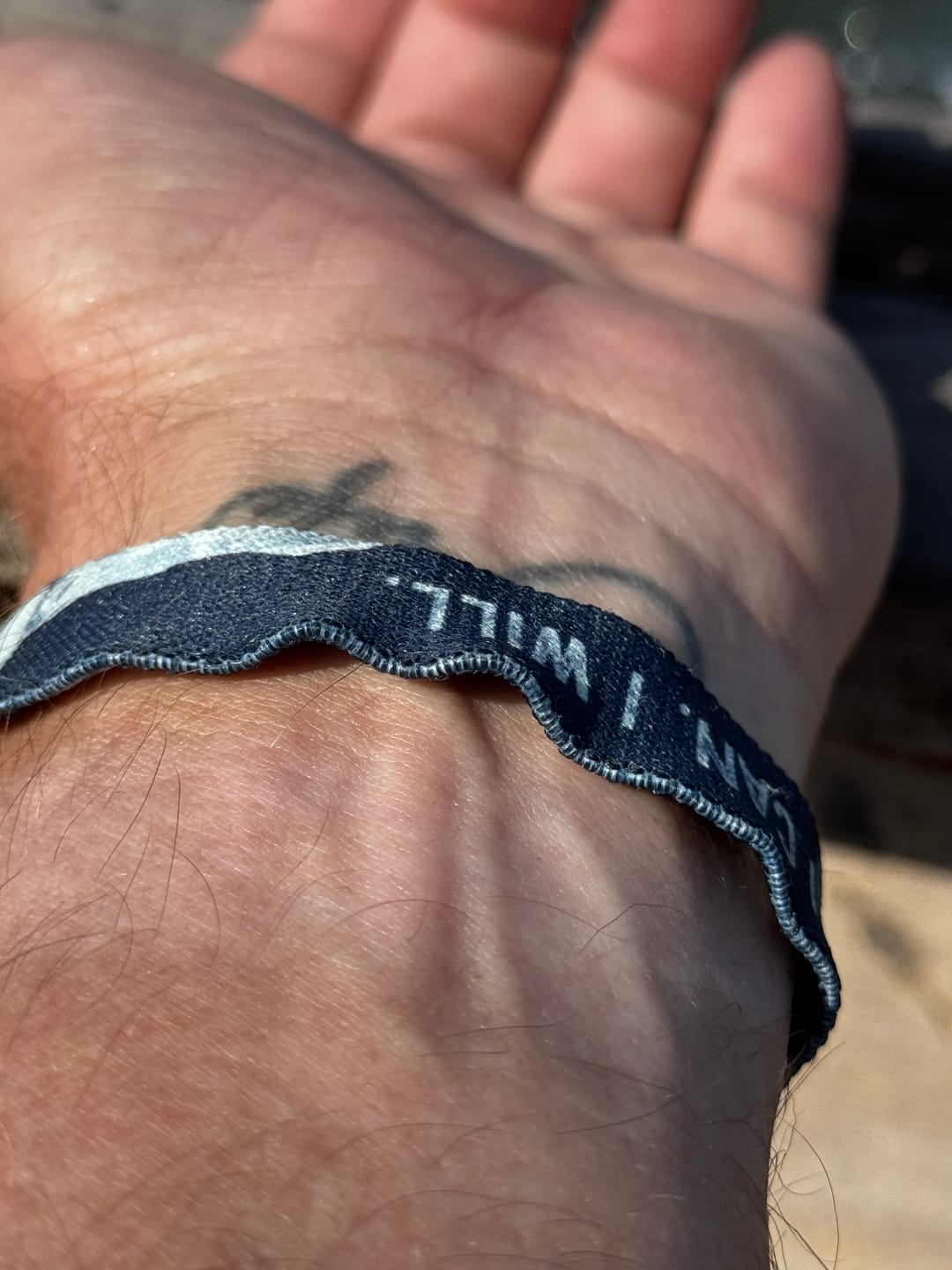 Customer photo review of I can. I will. - Elastisches Armband