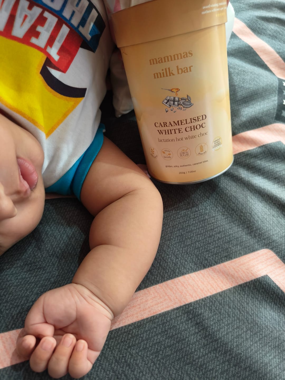 Customer photo review of Lactation Caramelised White Hot Chocolate