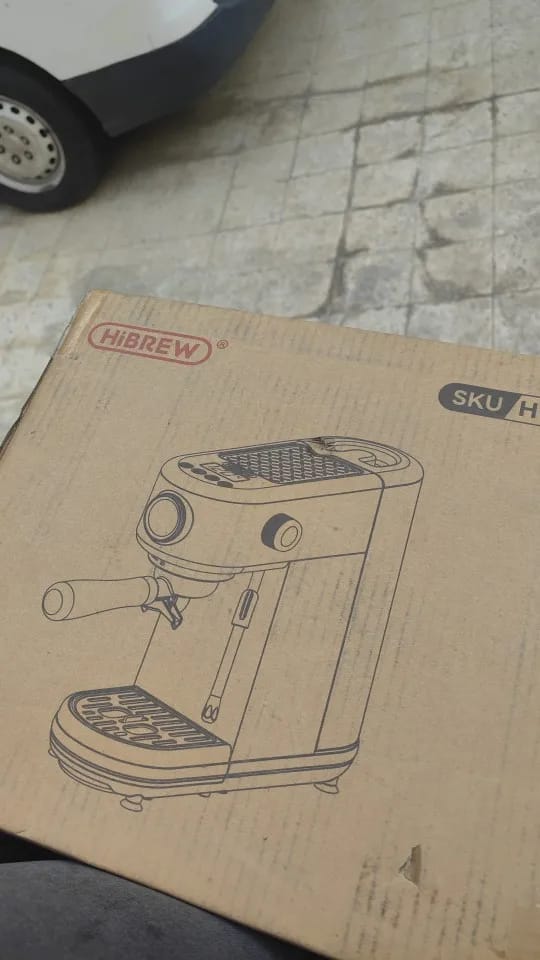 Customer photo review of Stainless Steel Espresso Machine Semi Automatic 20 Bar — Silver | KIMLUD