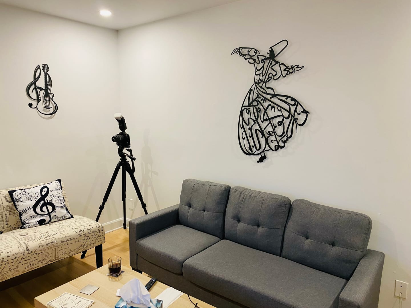 Customer photo review of Whirling Dervish Metal Islamic Wall Art