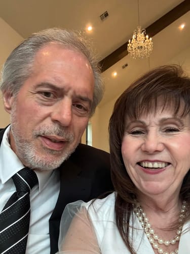 Customer photo review of Ties2you Silk Tie Black White Line Striped Tie Pocket Square Cufflinks Set for Men