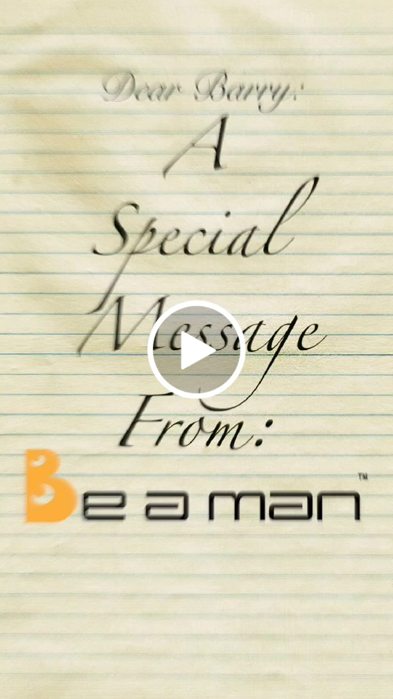 Customer video review of Personalized Be A Man Reel