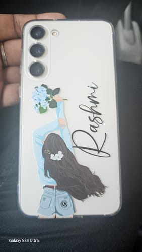 Customer photo review of Flower Fusion Customize Transparent Silicon Case For Samsung