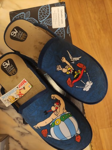 Customer photo review of Zapatilla de casa Astérix y Obélix de Salvi Calzados